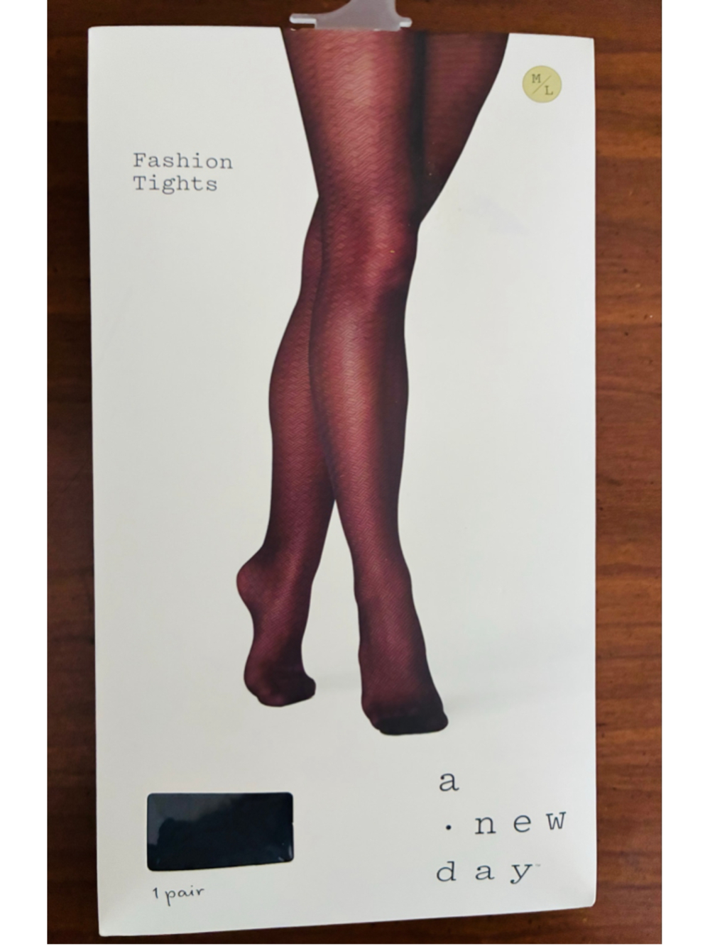 Women's A New Day Fashion Tights Black Size M/L
